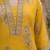 Yellow  pure cotton printed kurti for women