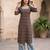 Black  pure cotton printed kurti for women