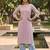 Purple  pure cotton printed kurti for women