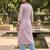 Purple  pure cotton printed kurti for women