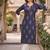 Blue  pure cotton printed kurti for women