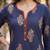 Blue  pure cotton printed kurti for women