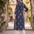 Blue  pure cotton printed kurti for women