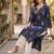Blue  pure cotton printed kurti for women