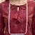 Red  pure cotton printed kurti for women