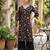 Black  pure cotton printed kurti for women