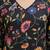 Black  pure cotton printed kurti for women