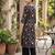 Black  pure cotton printed kurti for women