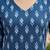 Blue  pure cotton printed kurti for women