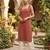 Maroon  pure cotton printed kurti for women
