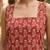 Maroon  pure cotton printed kurti for women