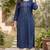 Blue  pure cotton printed kurti for women