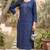 Blue  pure cotton printed kurti for women