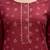 Maroon  pure cotton printed kurti for women