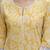 Yellow  pure cotton printed kurti for women