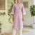 Purple  pure cotton printed kurti for women