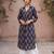 Purple  pure cotton printed kurti for women