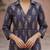 Purple  pure cotton printed kurti for women