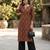 Brown  pure cotton printed kurti for women