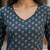 Blue  pure cotton printed kurti for women