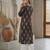 Black  pure cotton printed kurti for women