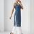 Blue  pure cotton printed kurti for women