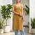 Mustard  pure cotton printed kurti for women