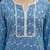 Blue  pure cotton printed kurti for women
