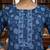 Blue  pure cotton printed kurti for women