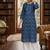 Blue  pure cotton printed kurti for women