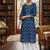 Blue  pure cotton printed kurti for women