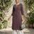 Purple  pure cotton printed kurti for women