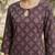 Purple  pure cotton printed kurti for women