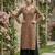 Brown  pure cotton printed kurti for women