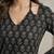 Black  pure cotton printed kurti for women