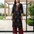 Black  pure cotton printed kurti for women