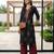 Black  pure cotton printed kurti for women