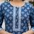 Blue  pure cotton printed kurti for women