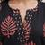 Black  pure cotton printed kurti for women