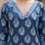 Blue  pure cotton printed kurti for women