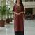 Maroon  pure cotton printed kurti for women