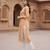 Orange  pure cotton printed kurti for women