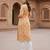 Orange  pure cotton printed kurti for women