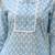 Blue  pure cotton printed kurti for women