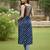 Blue  pure cotton printed kurti for women