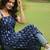 Blue  pure cotton printed kurti for women