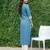 Blue  pure cotton printed kurti for women