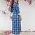 Blue  pure cotton printed kurti for women
