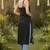 Black  pure cotton printed kurti for women