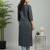 Blue  pure cotton printed kurti for women